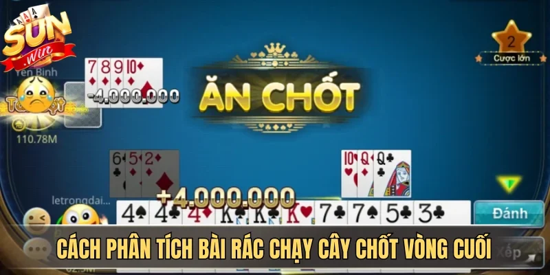 Cách phân tích bài Rác chạy cây chốt vòng cuối