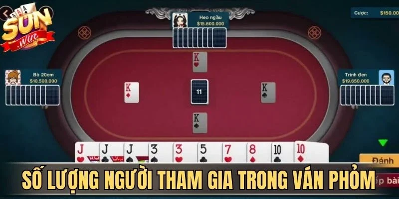 Số lượng người chơi tham gia trong từng ván Phỏm