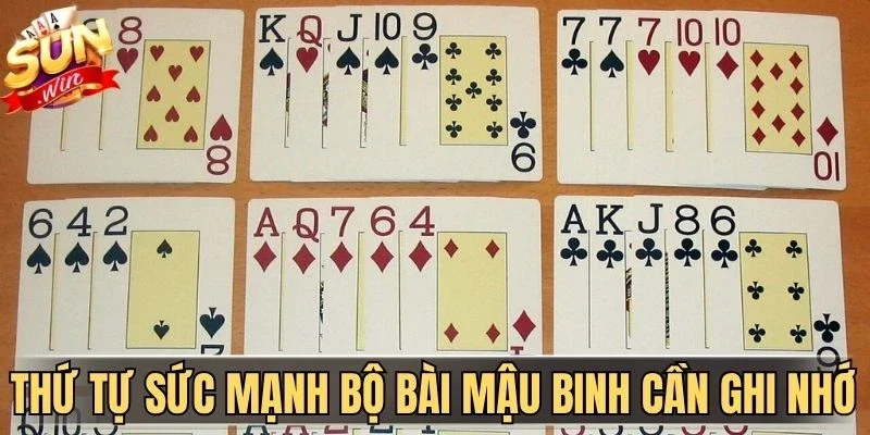 Thứ tự sức mạnh bộ bài Mậu Binh cần ghi nhớ