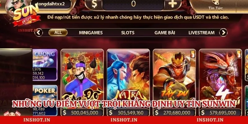 Những ưu điểm vượt trội khẳng định uy tín Sunwin